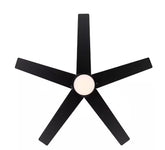 Hampton Bay Mena 44 in. LED Indoor/Outdoor Matte Black Ceiling Fan with Light Kit and Reversible Blades Included